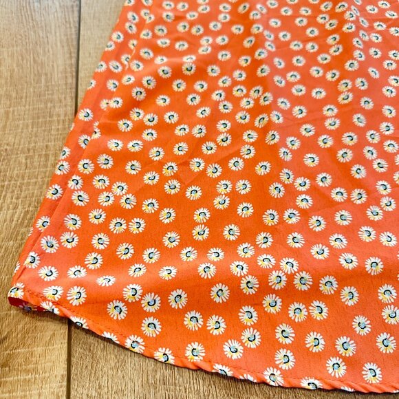 Lily Rose | Womens M High Neck Ditsy Floral Knee Length Dress Halter Cut Out - Picture 9 of 11